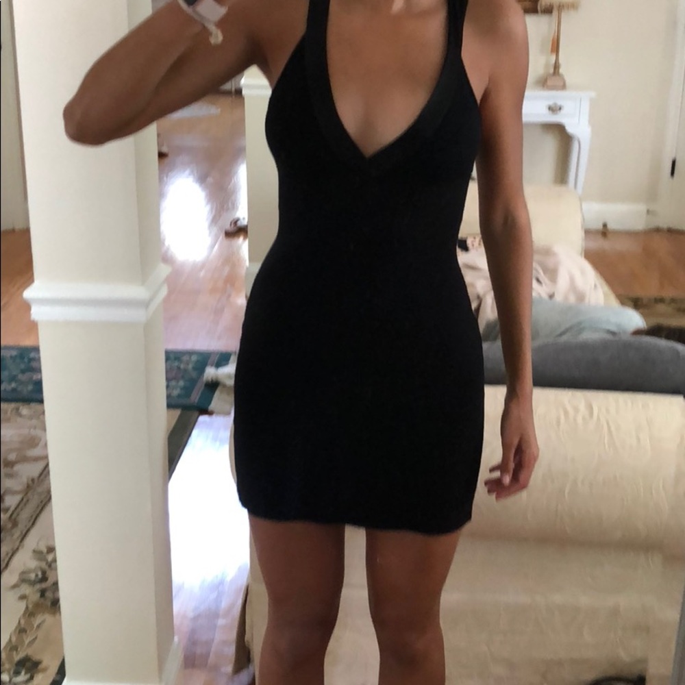 Bebe Mini Dress with Back Cut Outs